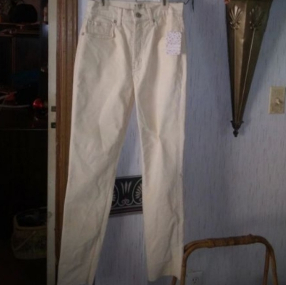 We The Free Cream Straight Leg Jeans